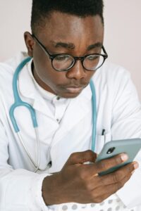 Healthcare staff at a community health center