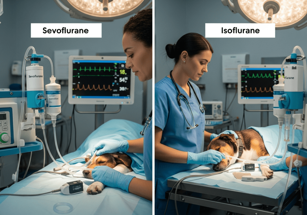 Veterinary Clinic image illustrating Comparing Sevoflurane and Isoflurane in Canine Anesthesia