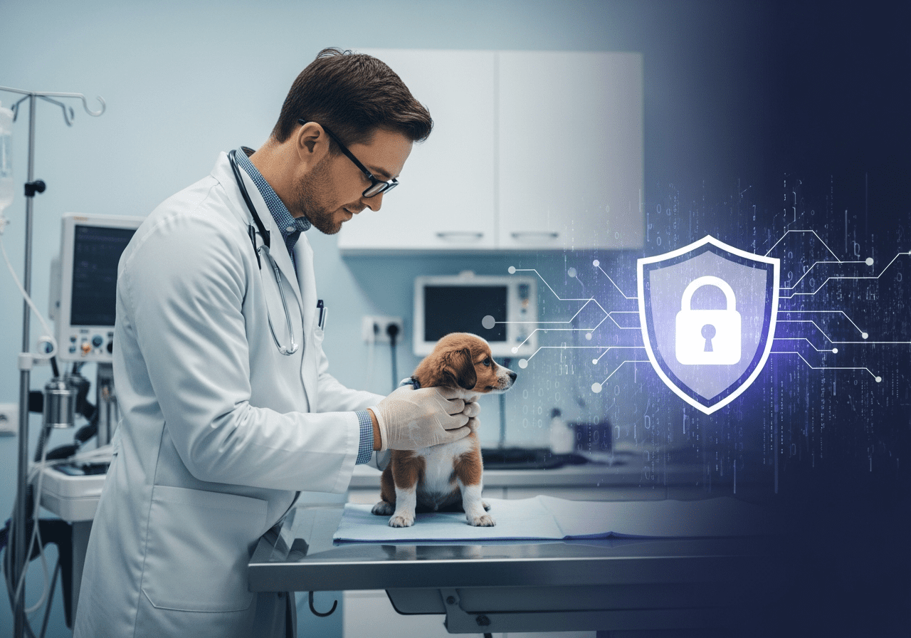 Veterinary Clinic image illustrating Essential Cybersecurity for Veterinary Practices