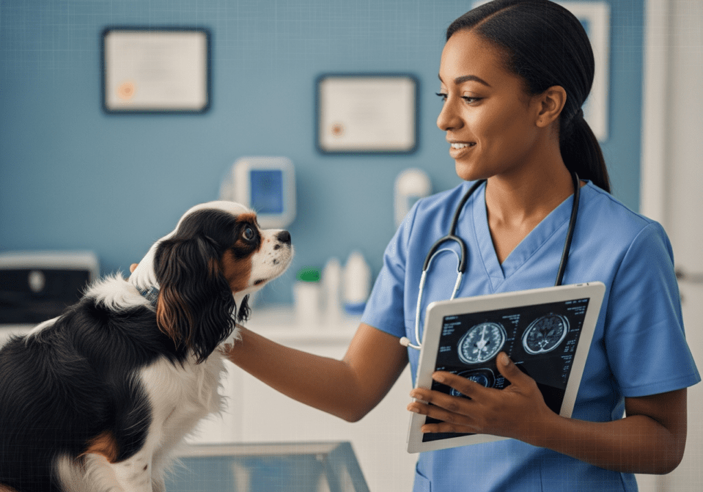 Veterinary Clinic image illustrating FDA Approves New Therapy for Canine Chiari-Like Malformation