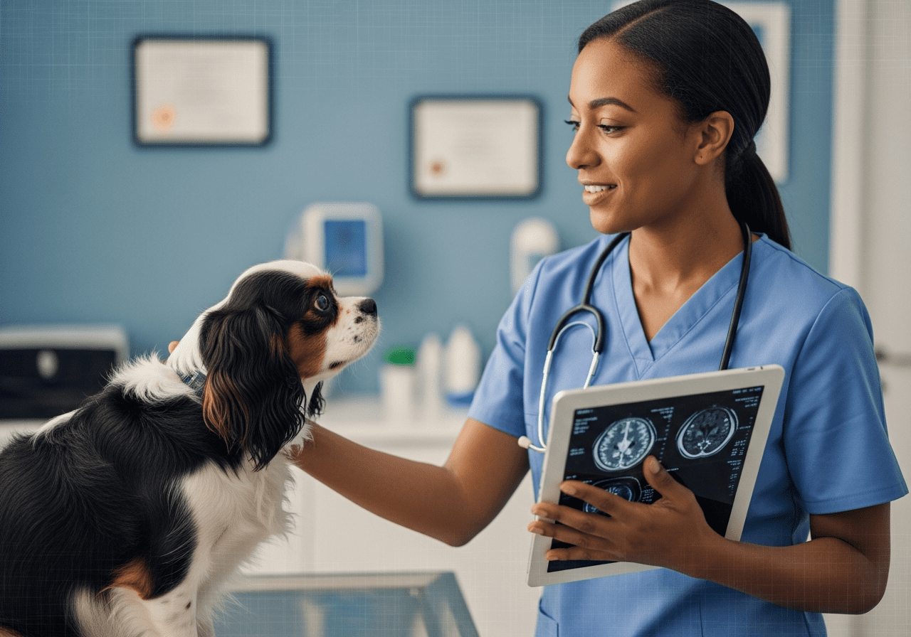 Veterinary Clinic image illustrating FDA Approves New Therapy for Canine Chiari-Like Malformation