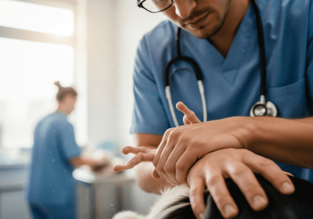 Veterinary Clinic image illustrating Reducing neck