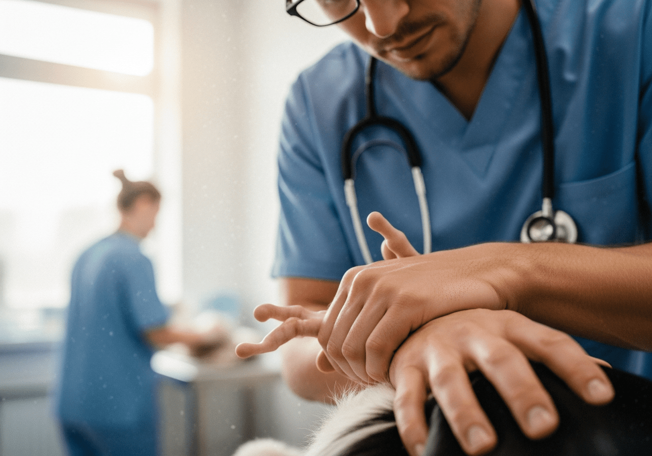 Veterinary Clinic image illustrating Reducing neck