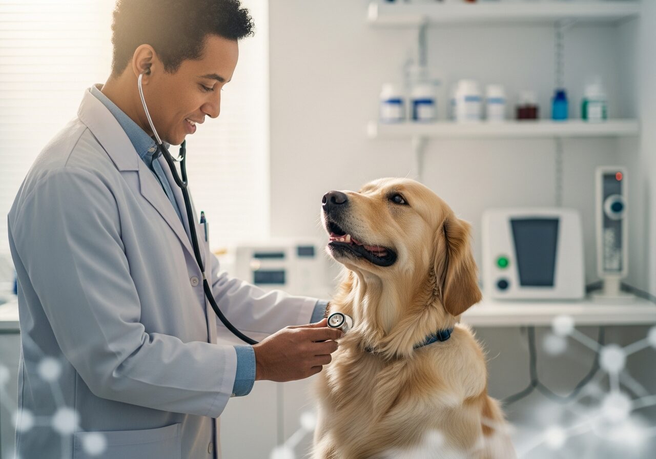 Emergency veterinary service team managing overnight caseload
